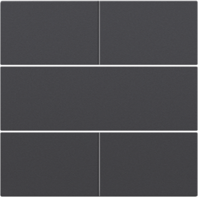 Niko 122-40050 Afwerkingsset voor 4-voudige potentiaalvrije drukknop 24 V, anthracite