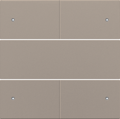 Niko 123-40150 Afwerkingsset voor 4-voudige potentiaalvrije drukknop 24 V met leds, bronze