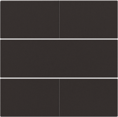 Niko 124-40050 Afwerkingsset voor 4-voudige potentiaalvrije drukknop 24 V, dark brown