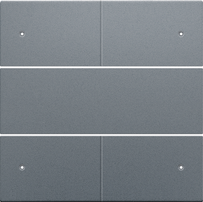 Niko 220-40150 Afwerkingsset voor 4-voudige potentiaalvrije drukknop 24 V met leds, steel grey coated