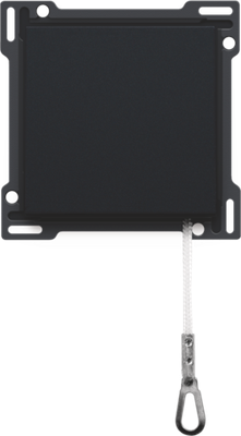 Niko 161-63906 Afwerkingsset voor trekdrukknop, black coated