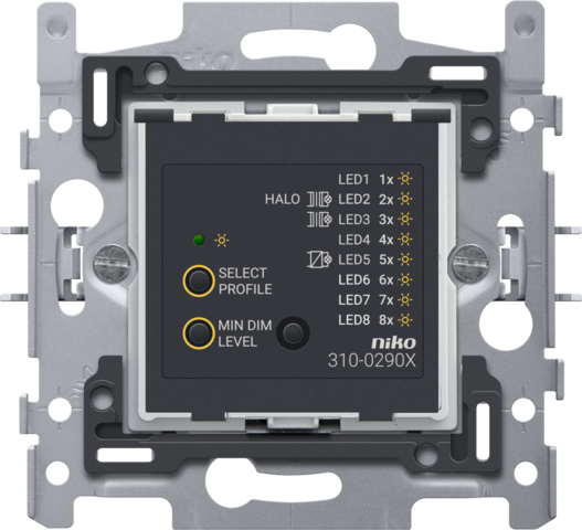 Niko 310-02900 Sokkel voor universele drukknopdimmer met CAB-ontstoring, 2-draads, 3 - 300 W