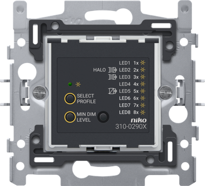 Niko 310-02900 Sokkel voor universele drukknopdimmer met CAB-ontstoring, 2-draads, 3 - 300 W