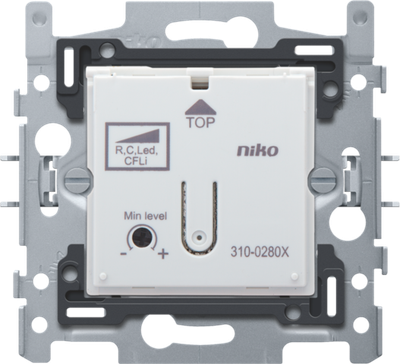 Niko 310-02800 Sokkel voor inbouw drukknopdimmer 2 - 100 W, 3-draads