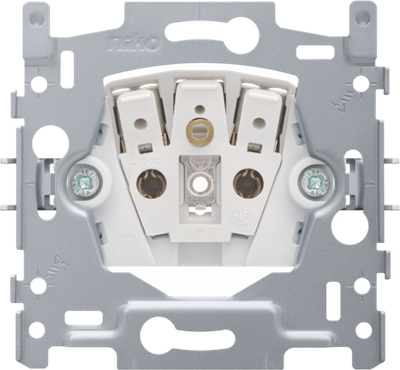 Niko 170-31300 Sokkel voor stopcontact zonder aarding, inbouwdiepte 21 mm, 16 A/250 Vac, insteekklemmen
