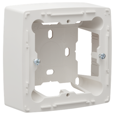 Niko 101-77100 Enkele opbouwdoos voor alle inbouwapparaten uit de Original-reeks, White