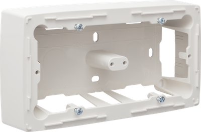 Niko 101-77500 Dubbele opbouwdoos voor alle inbouwapparaten uit de Original-reeks, White