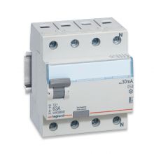 LEGRAND DIFFERENTIEELSCHAKELAAR TX3 4P 300MA 63A TYPE A - 4 MODULES
