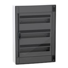 Schneider LVSXM318 PRISMASET XS - OPBOUW - 3 RIJEN - 18M - TRANSPARANTE DEUR