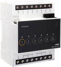 Niko Home Control schakelmodule voor 6 relais. 550-00106