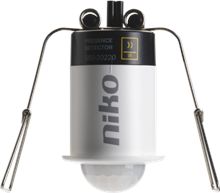 Niko Home Control aanwezigheidsmelder 9,5 m inbouw  mini, wit en zwart. 550-20220