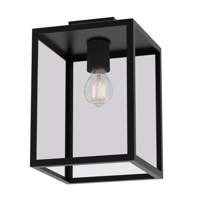 PSM Polo - zwarte uitvoering - opbouw plafondverlichting - vast - down - E27 - 15W