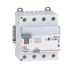 Legrand 411971 differentieel schakelaar type - 4P - 40A - 230/400V - 300MA - 4 MODULES