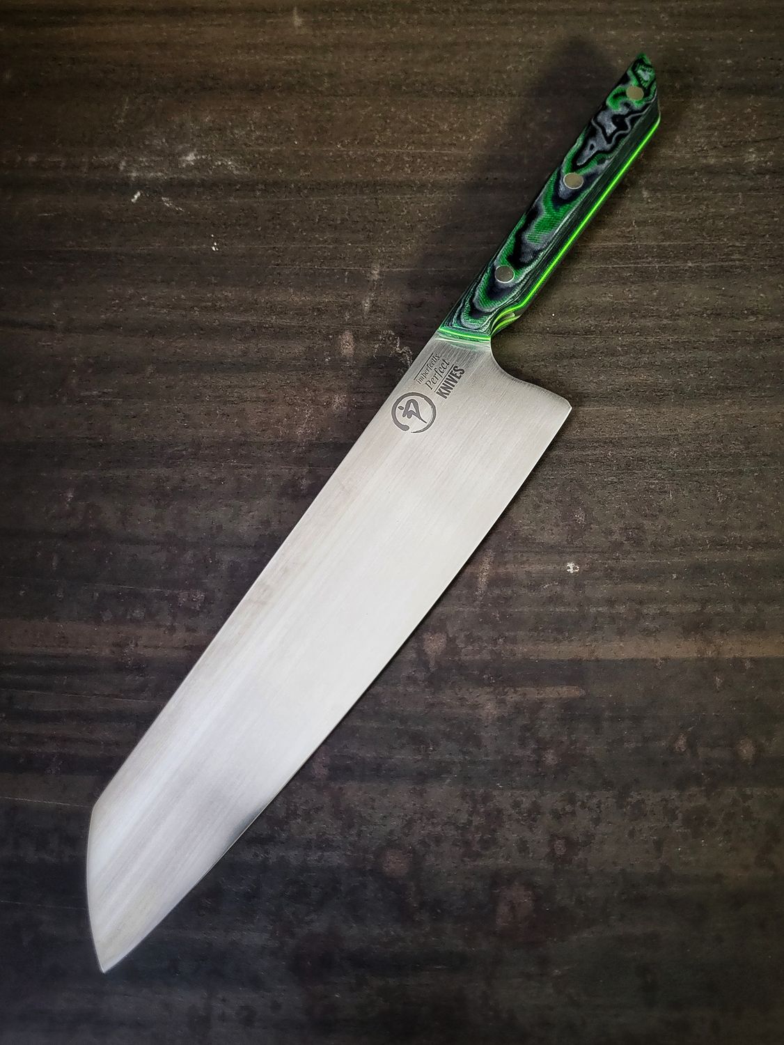 Green and black canvas and carbon micarta