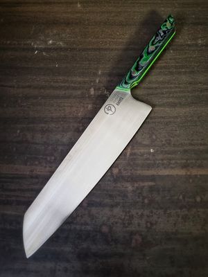 Green and black canvas and carbon micarta