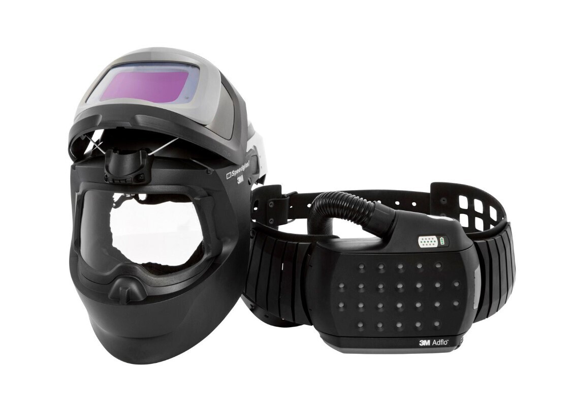 3M Speedglas Welding & Safety Helmet 9100XXi MP Air with Heavy Duty Adflo Powered Air Welding Respirator
