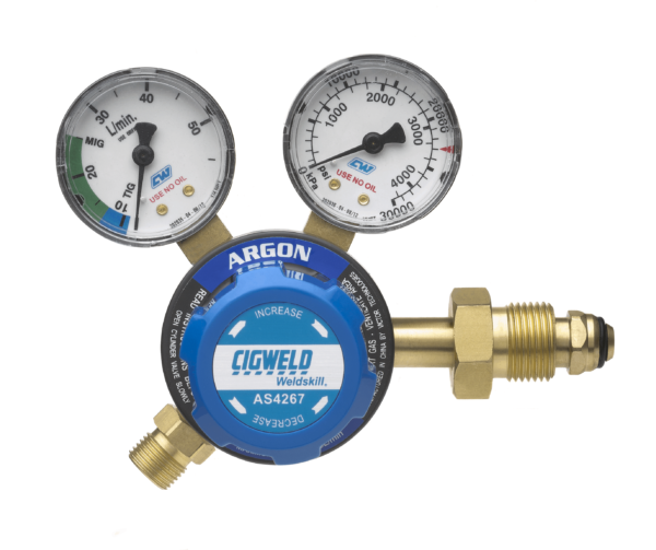 CUTSKILL ARGON REGULATOR 0-40lpm, REGULATOR INLET: SIDE ENTRY