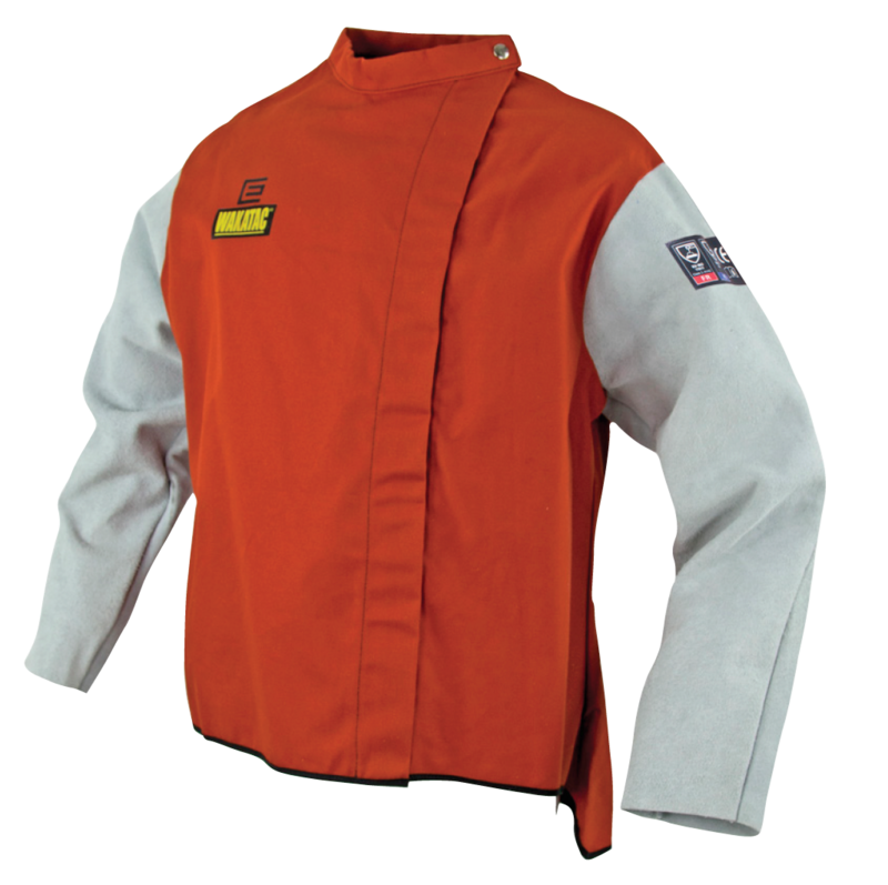 WAKATAC Proban Welding Jacket with Chrome Leather Sleeves