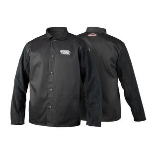 LINCOLN TRADITIONAL SPLIT LEATHER SLEEVED WELDING JACKET