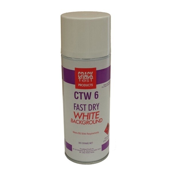 CTW-6 CrackTest Fast Dry White Background (Aerosol)
