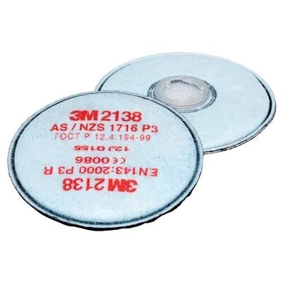 3M™ Particulate Filter 2138, GP2/GP3, with Nuisance Level Organic Vapour/Acid Gas Relief