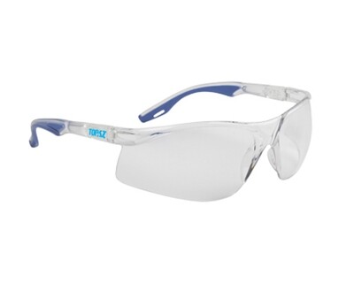 TOPAZ SAFETY GLASSES CLEAR