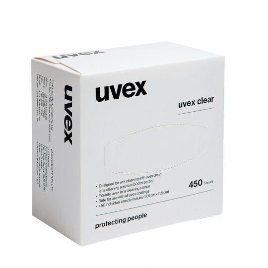 UVEX lens cleaning tissues