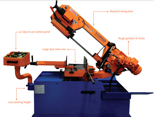 EXCISION 310 - PGD BANDSAW MACHINE 415V DOUBLE MITRE