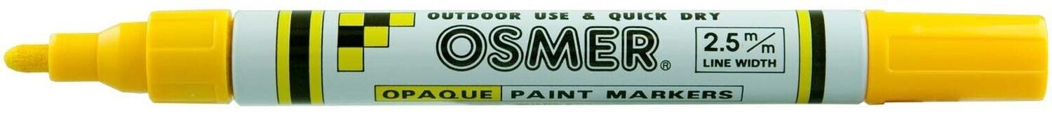 OSMER BROAD TIP OSMER PAINT MARKERS - 2.5mm LINE YELLOW