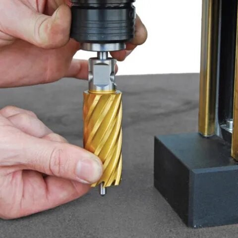 HOLEMAKER PRO40 MAGNETIC BASE DRILL, CAP: 40MM DIA X 52MM - QUICK GRIP