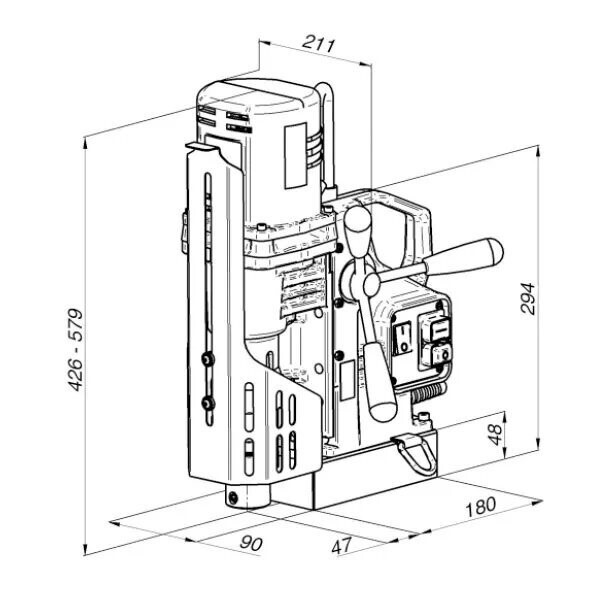 HOLEMAKER PRO50 MAGNETIC BASE DRILL, CAP: 52MM DIA X 52MM