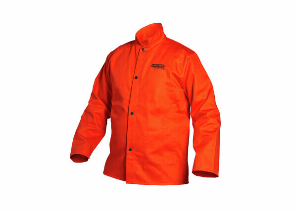 Bright FR Cloth Welding Jacket - Safety Orange