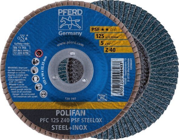 PFERD POLIFAN FLAP DISC GP ZIRCONIA