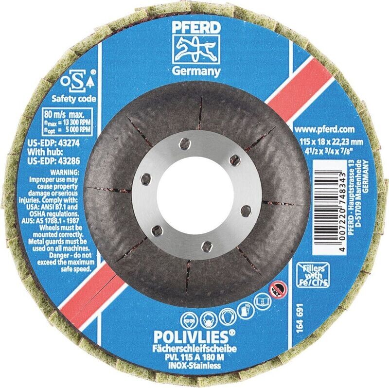 POLIVLIES SURFACE CONDITIONING FLAP DISCS