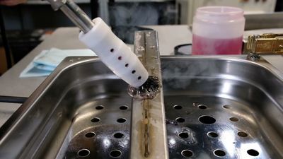 X-BRUSH MINI 50 Amp AC &amp; DC ELECTROPOLISHING CLEANING AND POLISHING