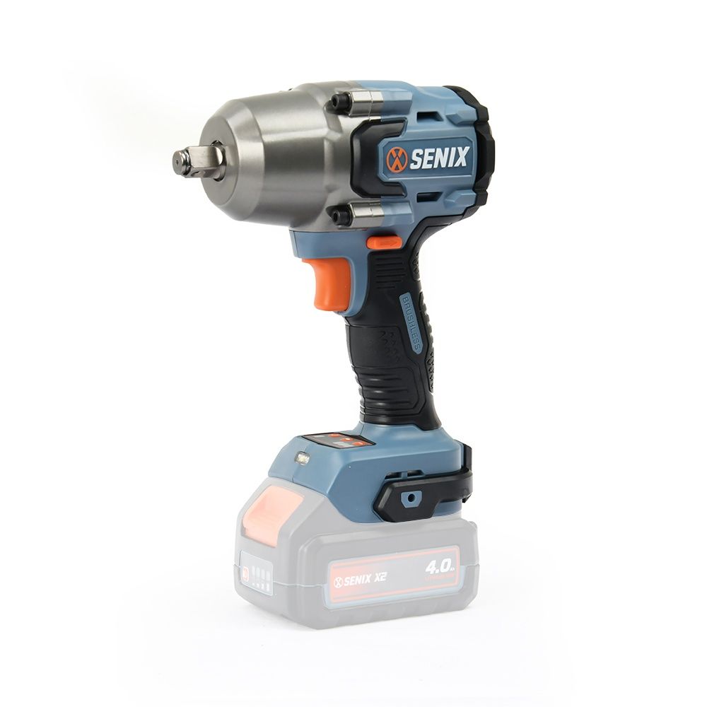 SENIX X2 18V 1/2&quot; 750Nm Brushless Impact Wrench Skin