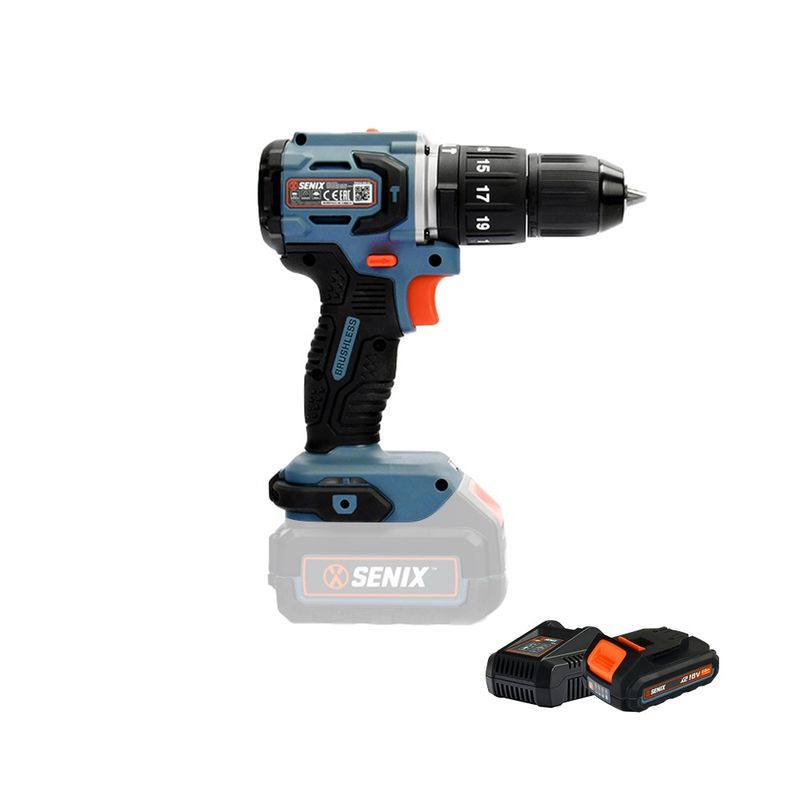 SENIX X2 18V Brushless Hammer Drill Kit