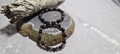 Pyrite - Onyx Bracelet
