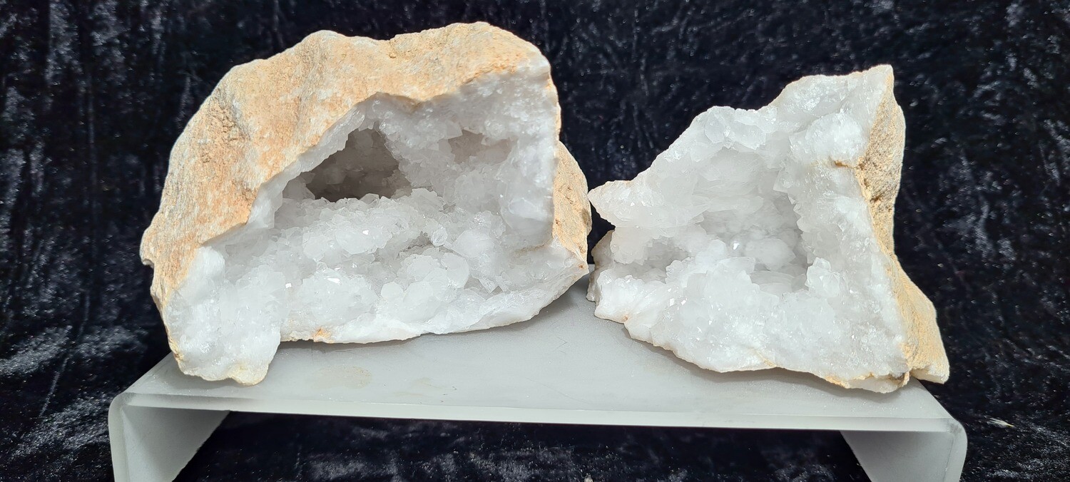 Crystal Geode Pair