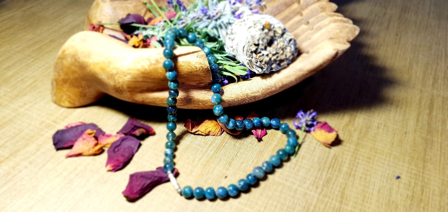 Moss Agate Bead Necklace