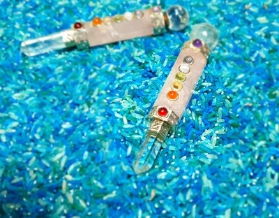 Rose Quartz Chakra Wand