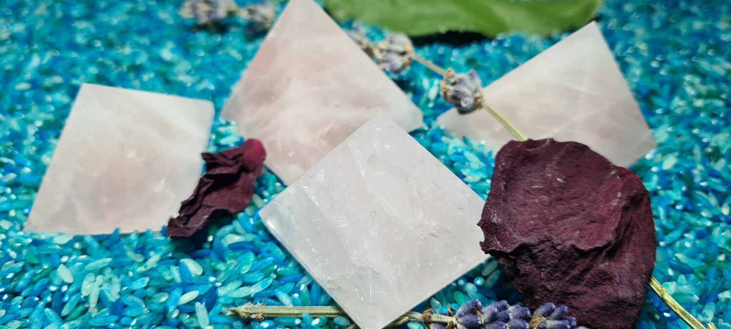 Rose Quartz Pyramids