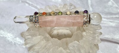 Rose Quartz Chakra Wand