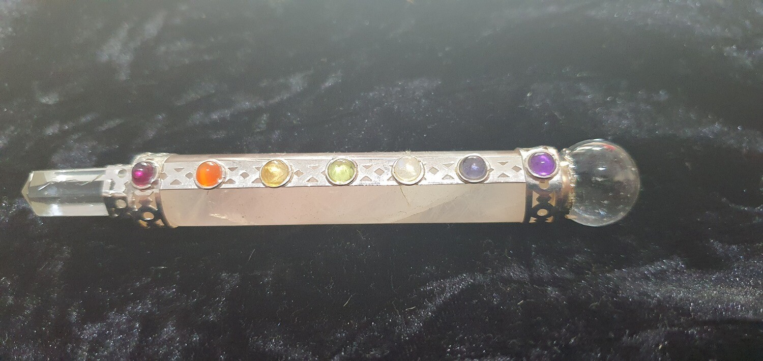 Rose Quartz Chakra Wand