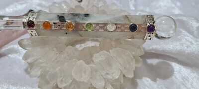Rainbow Moonstone Chakra Wand