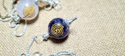 Amethyst Healing Pendulum (Symbol of Power)