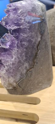 Amethyst cluster free standing