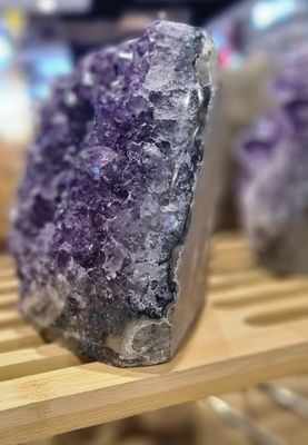 Dark Amethyst cluster free standing