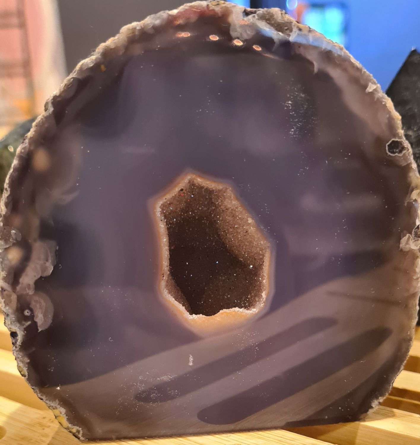 Agate Geode free standing