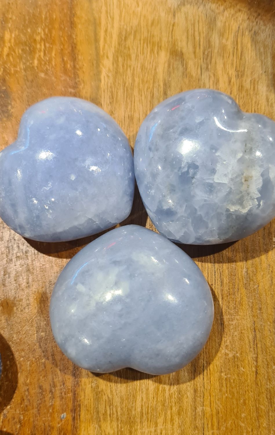 Blue Calcite Heart